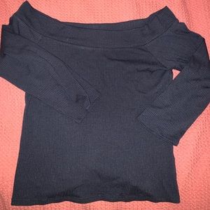 NAVY 3/4 Sleeve Top
